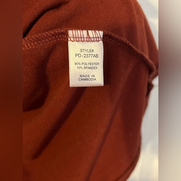 Zenana Knee Length Rust Color Dress - Picture 7 of 10